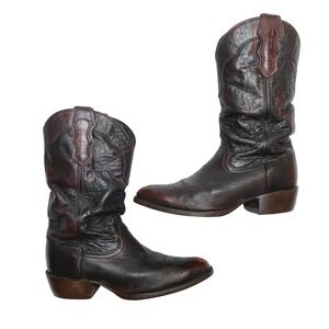 Cattle Baron Western Cowboy Boots Mens Size 10 Burgundy Ranch Riding